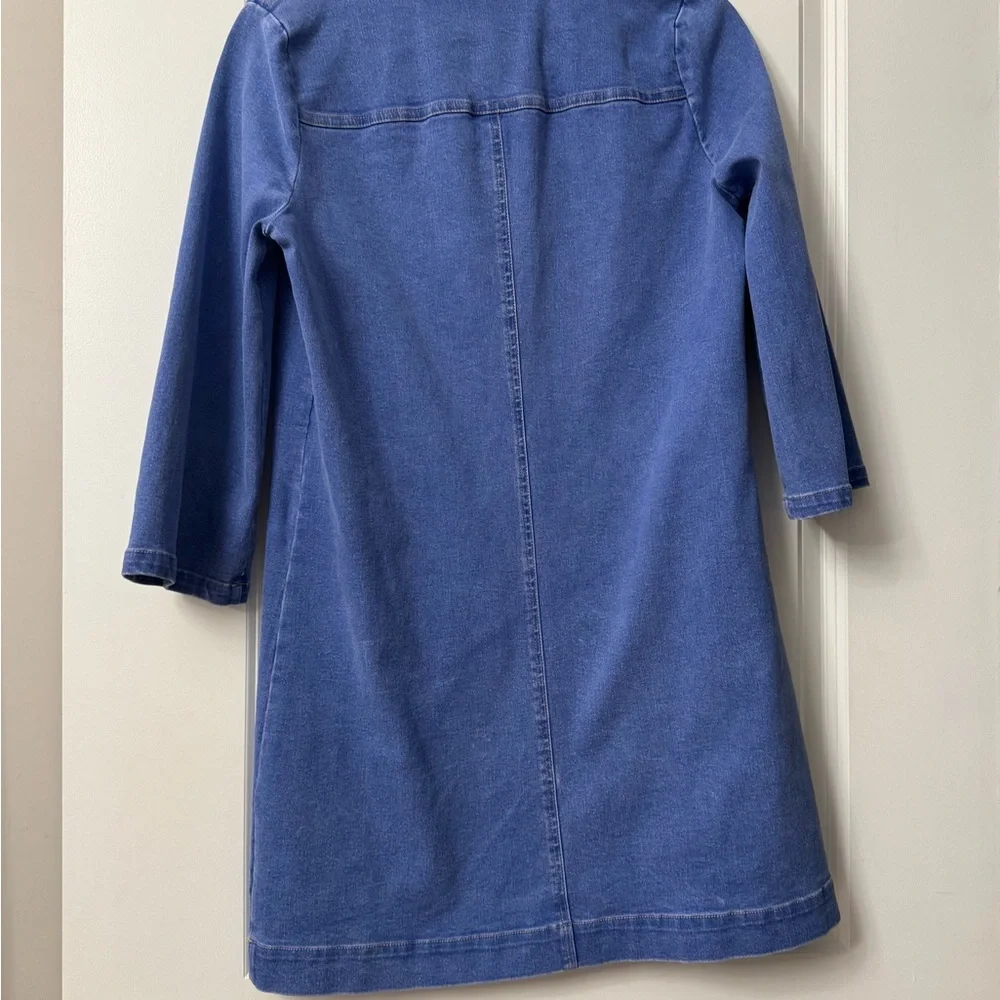 Blue Denim Shirt Dress - Picture 2 of 2